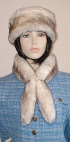 New Faux Fur Slim Collar and Headband in one