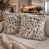Gevlekte Faux Fur Kussens | Luxe Bank Kussens | Gedessineerde Bont Kussens