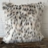 Spotted Fur Cushions | Luxury Sofa Cushions | Patterned Fur Pillows