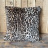 Animal Print Kunstfellkissen | Leoparden Sofakissen | Gemusterte Fellkissen