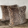 Animal Print Kunstfellkissen | Leoparden Sofakissen | Gemusterte Fellkissen