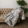 Spotted Faux Fur Throw | Spotty Fur Blanket | Luxury Fur Throw
