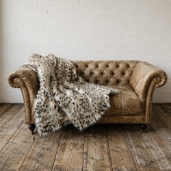 Spotted Faux Fur Throw | Spotty Fur Blanket | Luxury Fur Throw