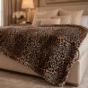 Plaid en fausse fourrure polaire de luxe | Plaids et couvertures de luxe en fausse fourrure crème
