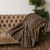 Animal Print Faux Fur Throw | Leopard Print Blanket | Leopard Fur Throw