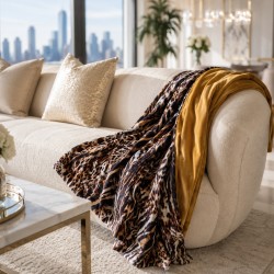 Midsummer Reversible Velvet Throw | Reversible Floral Printed Velvet Throw