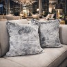 Silver Frost Fur Scatter Cushions | Luxury Grey Fur Cushions and Pillows
