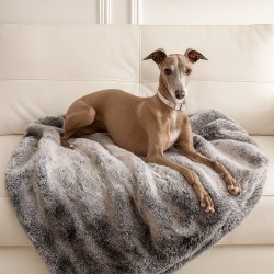 Luxury Grey Faux Fur Pet Blanket | Fur Cat Blanket | Fur Dog Blankets