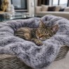 Luxury Grey Faux Fur Pet Blanket | Fur Cat Blanket | Fur Dog Blankets