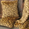 Leopard Kunstfellkissen | Tierdruck Kissen & Polster