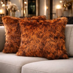 Long Haired Faux Fur Cushions | Statement Fur Sofa Cushions