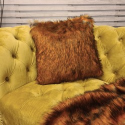 Long Haired Faux Fur Cushions | Statement Fur Sofa Cushions