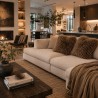 Brown Angora Faux Fur Cushion Covers | Brown Curly Haired Fur Cushions