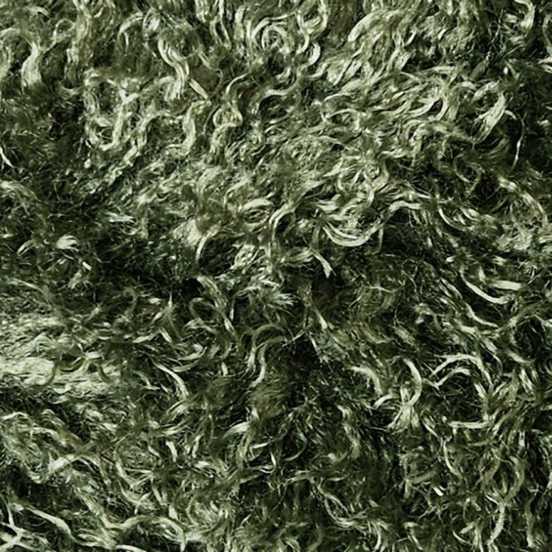 Green Angora Faux Fur Fabric