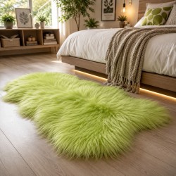 Lime Green Sheepskin Rug | Green Icelandic Sheepskin