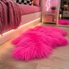 Bright Pink Long Haired Sheepskin Rug | Modern Magenta Icelandic Sheepskin