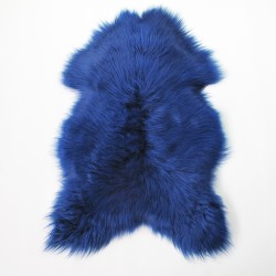 Dark Blue Sheepskin Rug | Blue Icelandic Sheepskin