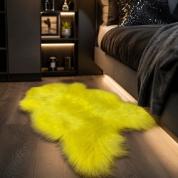 Tapis en Peau de Mouton Ivoire Blanc Pur | Tapis en Peau de Mouton Islandais Blanc Naturel