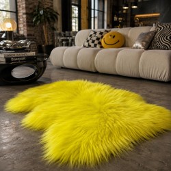 Tapis en Peau de Mouton Ivoire Blanc Pur | Tapis en Peau de Mouton Islandais Blanc Naturel
