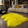 Tappeto in Pura Pelle di Pecora Avorio Bianco | Tappeto in Pelle di Pecora Islandese Bianco Naturale