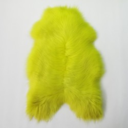 Bright Yellow Sheepskin Rug |  Long Haired Yellow Sheepskin