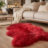 Rust Red Sheepskin Rug | Burgundy Icelandic Sheepskin