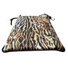 Animal Print Tapered Seat Pads | Velvet Safari Tapered Chair Pads