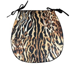 Coussins de siège en velours tropical en forme de D | Coussins de siège classiques en velours tropical