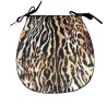 D Shaped Animal Print Seat Pads | Modern Classic D Velvet Seat Pads