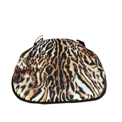 Animal Print Spindle Shaped Seat Pads  | Velvet Animal Print Spindle Seat Pads