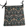 Coussin de siège conique Strawberry Thief Navy | Coussins d'assise imprimés William Morris