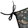 Tapered Chair Pad Strawberry Thief Tealwood | William Morris Seat Pads