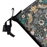 Cuscino Quadrato per Sedia Strawberry Thief Blu Navy | Cuscini Quadrati Rossi per Sedia con Lacci