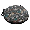Coussin de siège rond Bistro Strawberry Thief Navy | Coussins de chaise bistro ronds