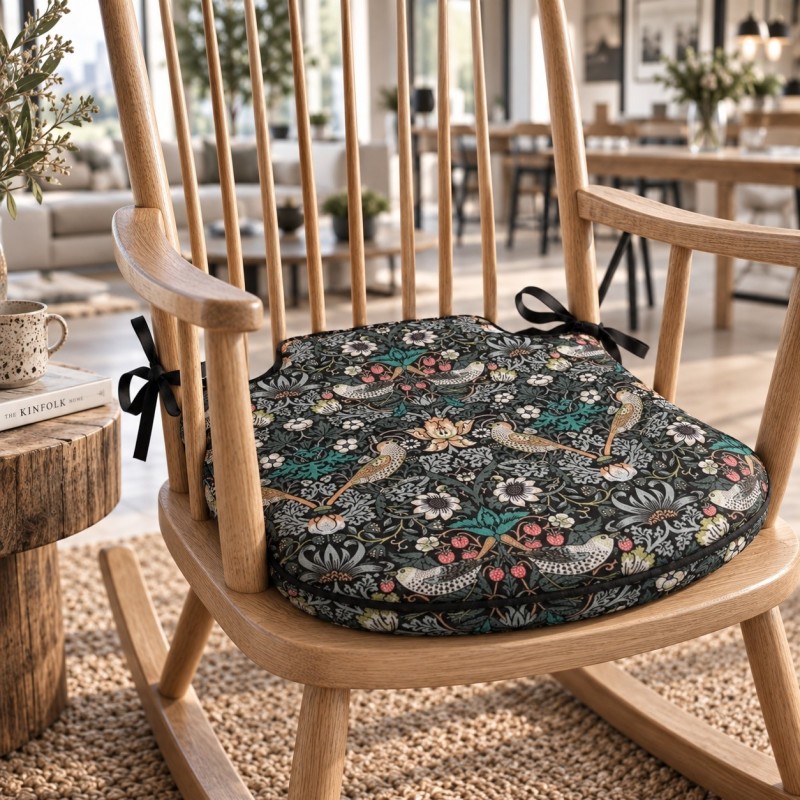 William Morris Spindle Seat Pads | Small Spindle Chair Pads
