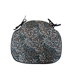 Cuscino per Sedia con Fiori "Strawberry Thief" Blu Navy | Cuscini per Sedia con Fiori |