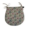 White Stripe D Shaped Seat Pads | Cuscini per sedili a forma di D con strisce extra spesse