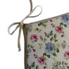 Coussin de siège en forme de D à rayures blanches | Coussin de siège en forme de D à rayures extra épaisses
