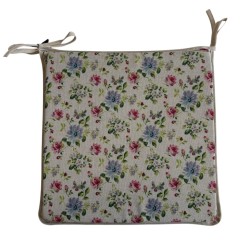 Floral Square Shaped Seat Pads | Flowery Square Shaped Chair Pads
