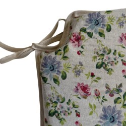 Klassische florale Spindelsitzkissen | Bunte blumige Spindelstuhlkissen