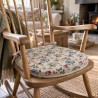 Coussin de siège à broche classique à motif floral | Coussins de chaise à broche colorés à motif fleuri