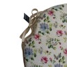 Large Floral Spindle Seat Pads | Flowery Spindle Shaped Chair Pads