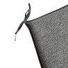 Herringbone Tapered Chair Pads| Grey Herringbone Tapered Seat Pads
