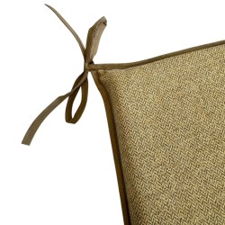 Herringbone Tapered Seat Pads| Mustard Herringbone Tapered Chair Pads