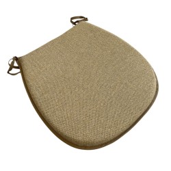 Herringbone D Shaped Seat Pads | Classic D Herringbone Chair Pads
