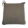 Brown Herringbone Square Seat Pads | Square Shape Herringbone Chair Pads