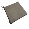 Brown Herringbone Square Seat Pads | Square Shape Herringbone Chair Pads