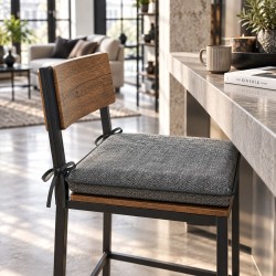 Coussins de Siège Carrés Tapisserie Naturelle de la Forêt Tropicale | Coussins de Chaise en Forme Carrée