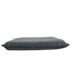 Herringbone Square Seat Pads | Square Shape Grey Herringbone Chair Pads