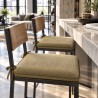 Coussins de Siège Carrés Tapisserie Naturelle de la Forêt Tropicale | Coussins de Chaise en Forme Carrée
